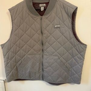 Gray Quilted Men's Vest